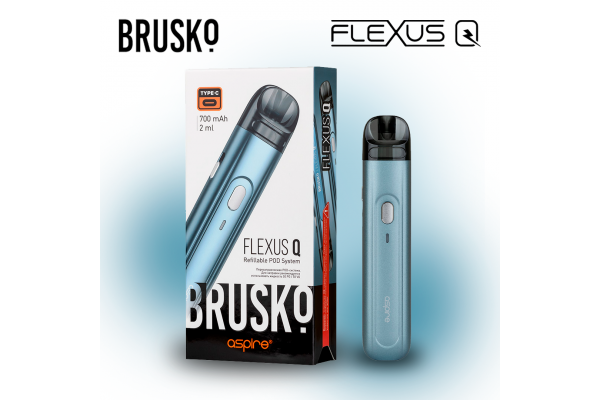 Brusko Flexus Q nachfüllbares elektronisches System (Himmelblau)