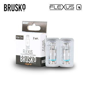 Сменный испаритель Brusko Flexus Q AF Mesh Coil 0.6 Ом (2 шт) Сменный испаритель Brusko Flexus Q AF Mesh Coil 0.6 Ом (2 шт)
