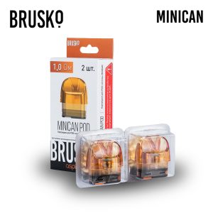 Картридж для Brusko Minican 1.0 Ом / 3 ml (Желтый) (2 шт.)