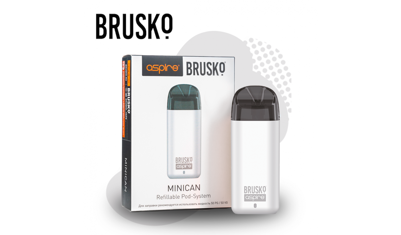 Système électronique réutilisable Brusko Minican (Blanc)