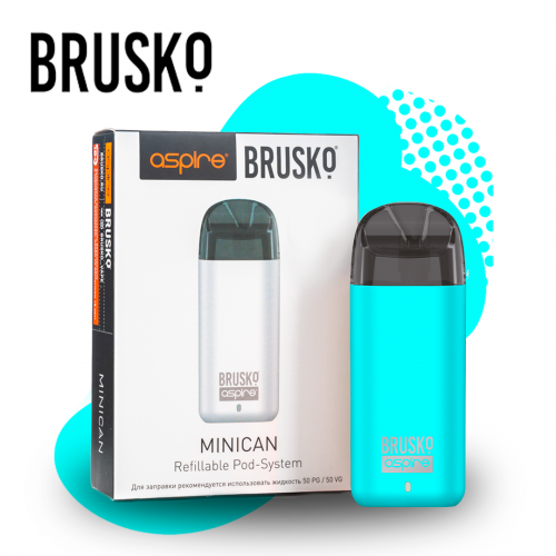 Многоразовая электронная система Brusko Minican (Бирюзовый)