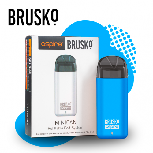 Многоразовая электронная система Brusko Minican (Синий)