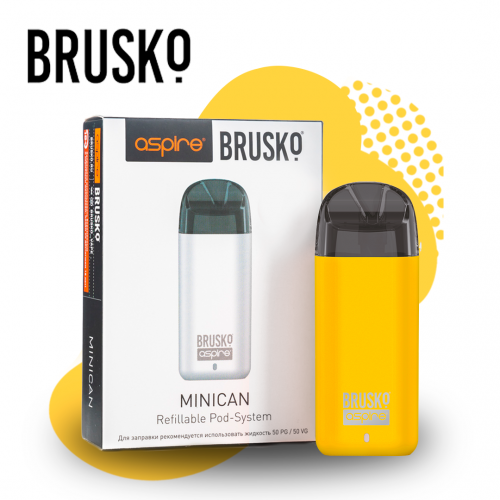 Многоразовая электронная система Brusko Minican (Желтый)