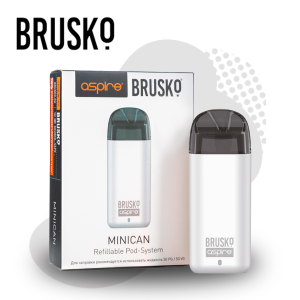 Многоразовая электронная система Brusko Minican (Белый)
