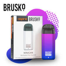 Многоразовая электронная система Brusko Minican (Фиолетовый градиент)