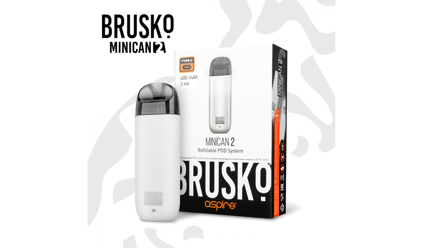 Système électronique réutilisable Brusko Minican 2 (Blanc)