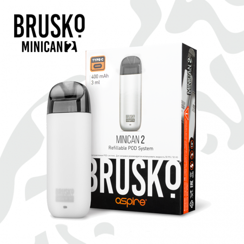 Многоразовая электронная система Brusko Minican 2 (Белый)