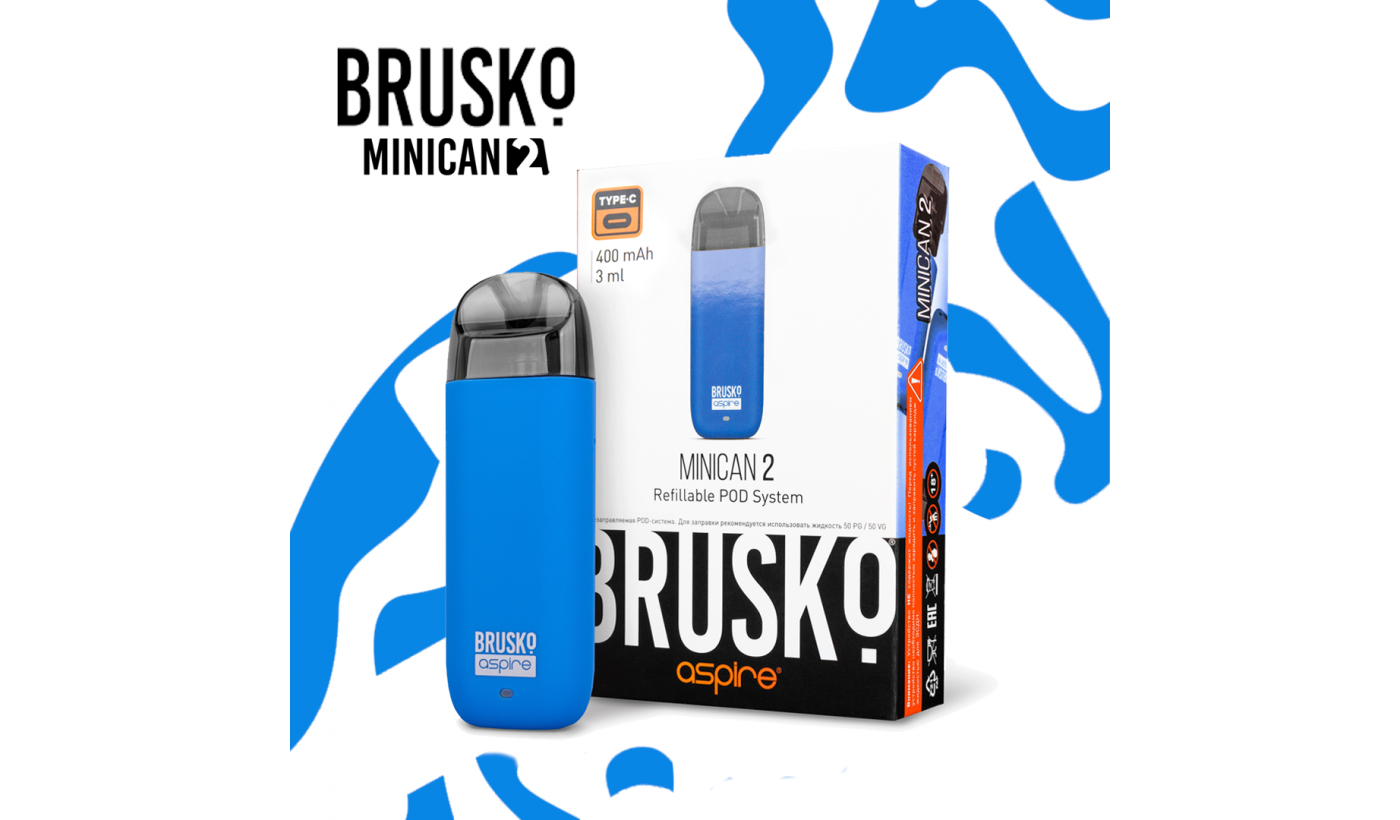 Système électronique réutilisable Brusko Minican 2 (Bleu)