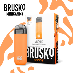 Многоразовая электронная система Brusko Minican 2 (Оранжевый)