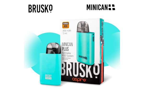 Reusable electronic system Brusko Minican Plus (Turquoise)