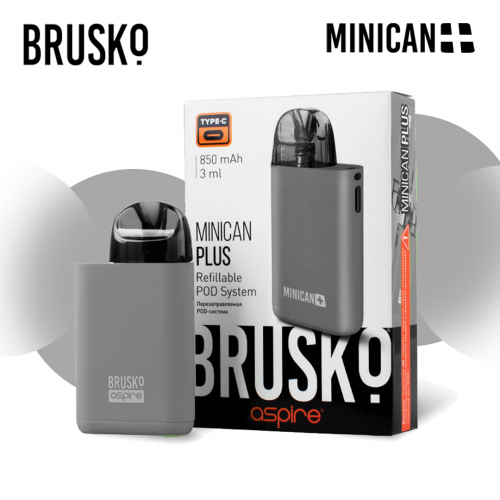 Brusko Minican Plus nachfüllbares elektronisches System (Grau)