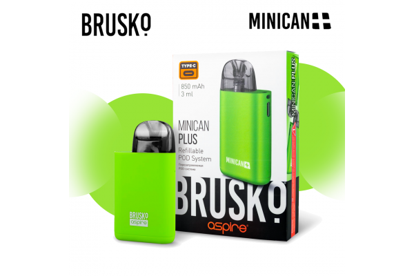 Brusko Minican Plus nachfüllbares elektronisches System (Grün)