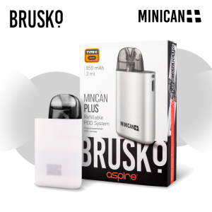 Многоразовая электронная система Brusko Minican Plus (Белый)