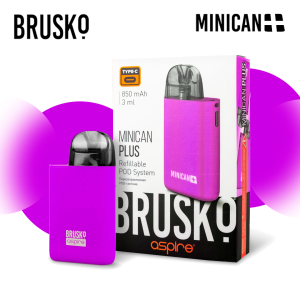 Многоразовая электронная система Brusko Minican Plus (Фиолетовый)