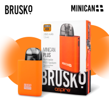 Многоразовая электронная система Brusko Minican Plus (Оранжевый)