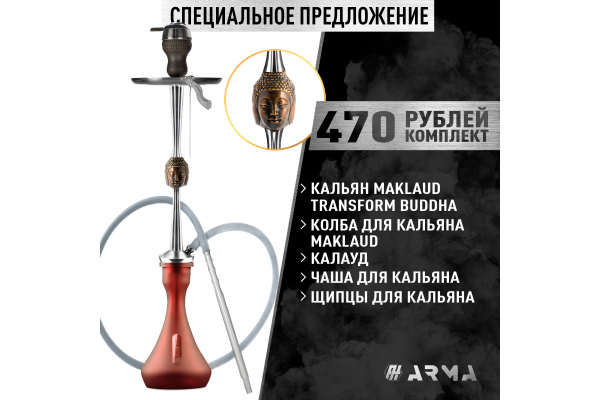 Hookah (set) Maklaud Skull