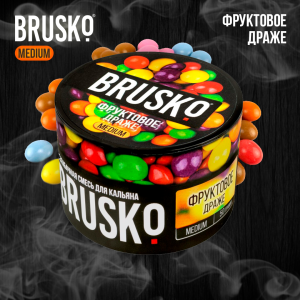 Кальянная смесь Brusko Medium "Фруктовое драже" 50 гр