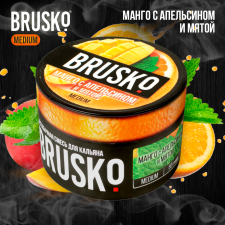 Кальянная смесь Brusko Medium "Манго с апельсином и мятой" 50 гр