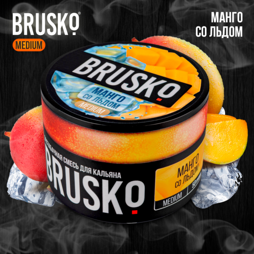 Кальянная смесь Brusko Medium "Манго со льдом" 50 гр