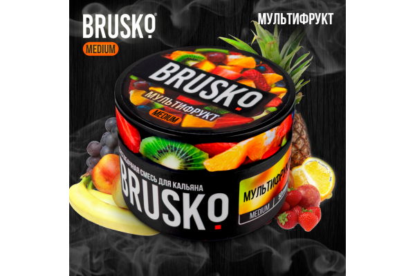 Narguilé mélange Brusko Medium "Multifrukt" 50 gr