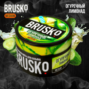 Кальянная смесь Brusko Medium "Огуречный лимонад" 50 гр