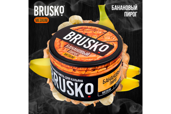 Narguilé mélange Brusko moyen "tarte à la Banane" 50 gr