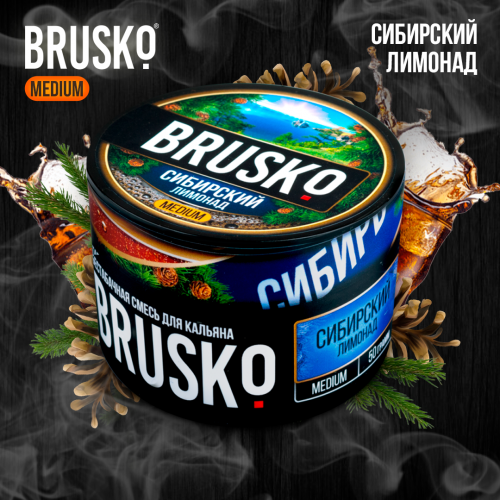 Narguilé mélange Brusko Medium "limonade sibérienne" 50 gr