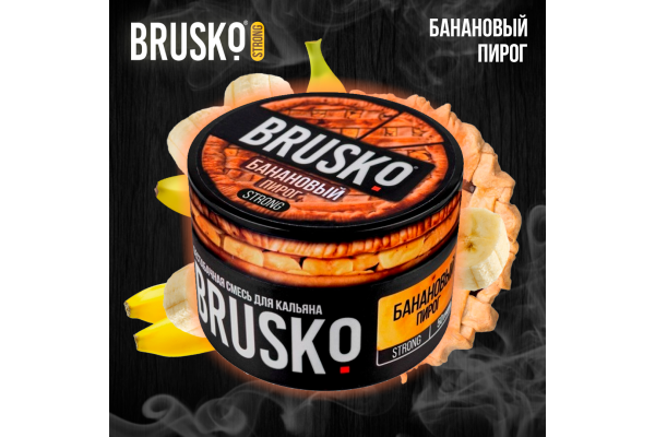 Narguilé mélange Brusko Forte "tarte à la Banane" 50 gr