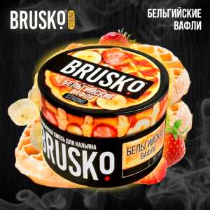 Кальянная смесь Brusko Strong "Бельгийские вафли" 50 гр