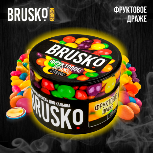 Hookah mix Brusko Strong "Fruit dragee" 50 gr