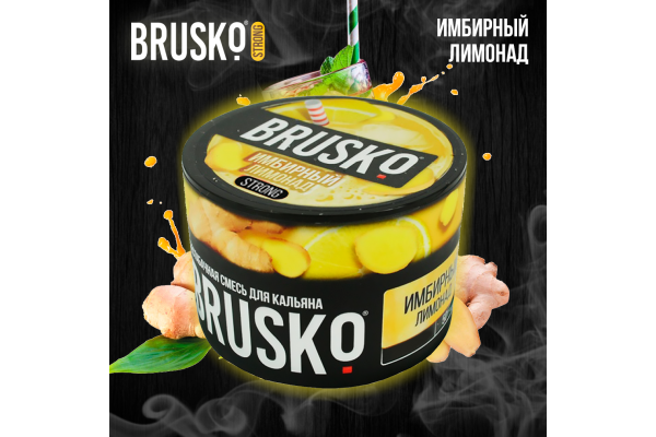 Narguilé mélange Brusko Forte "gingembre limonade" 50 gr