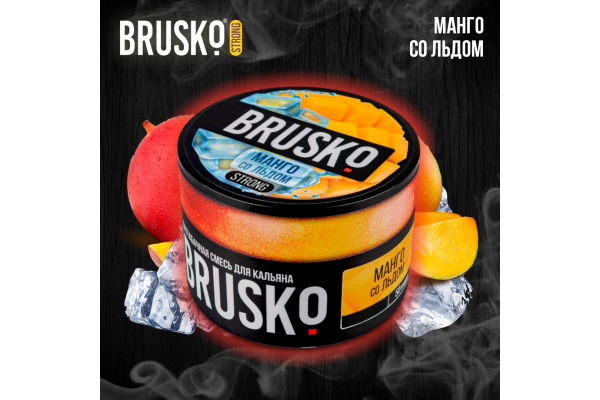 Hookah mix Brusko Strong "Mango with ice" 50 gr