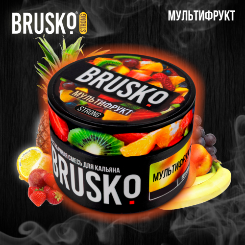 Кальянная смесь Brusko Strong "Мультифрукт" 50 гр