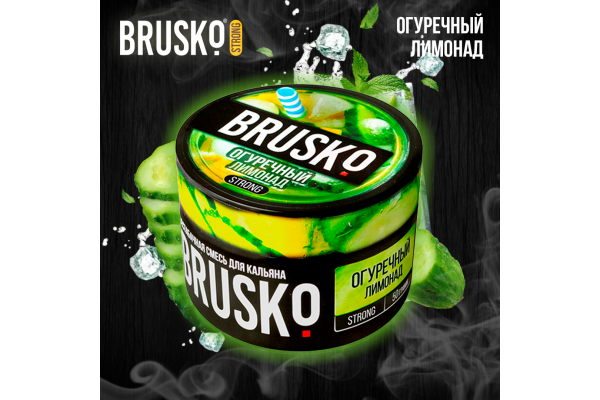 Hookah mix Brusko Strong "Cucumber lemonade" 50 gr