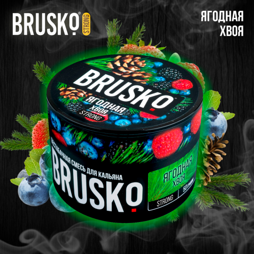 Hookah mix Brusko Strong "Berry needles" 50 gr