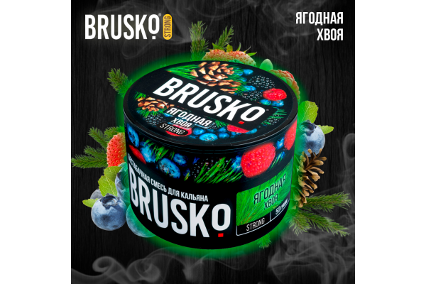 Hookah mix Brusko Strong "Berry needles" 50 gr