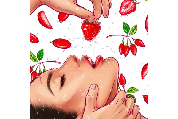 Narguilé mélange Daly Joys "fraises barbariska" 50g