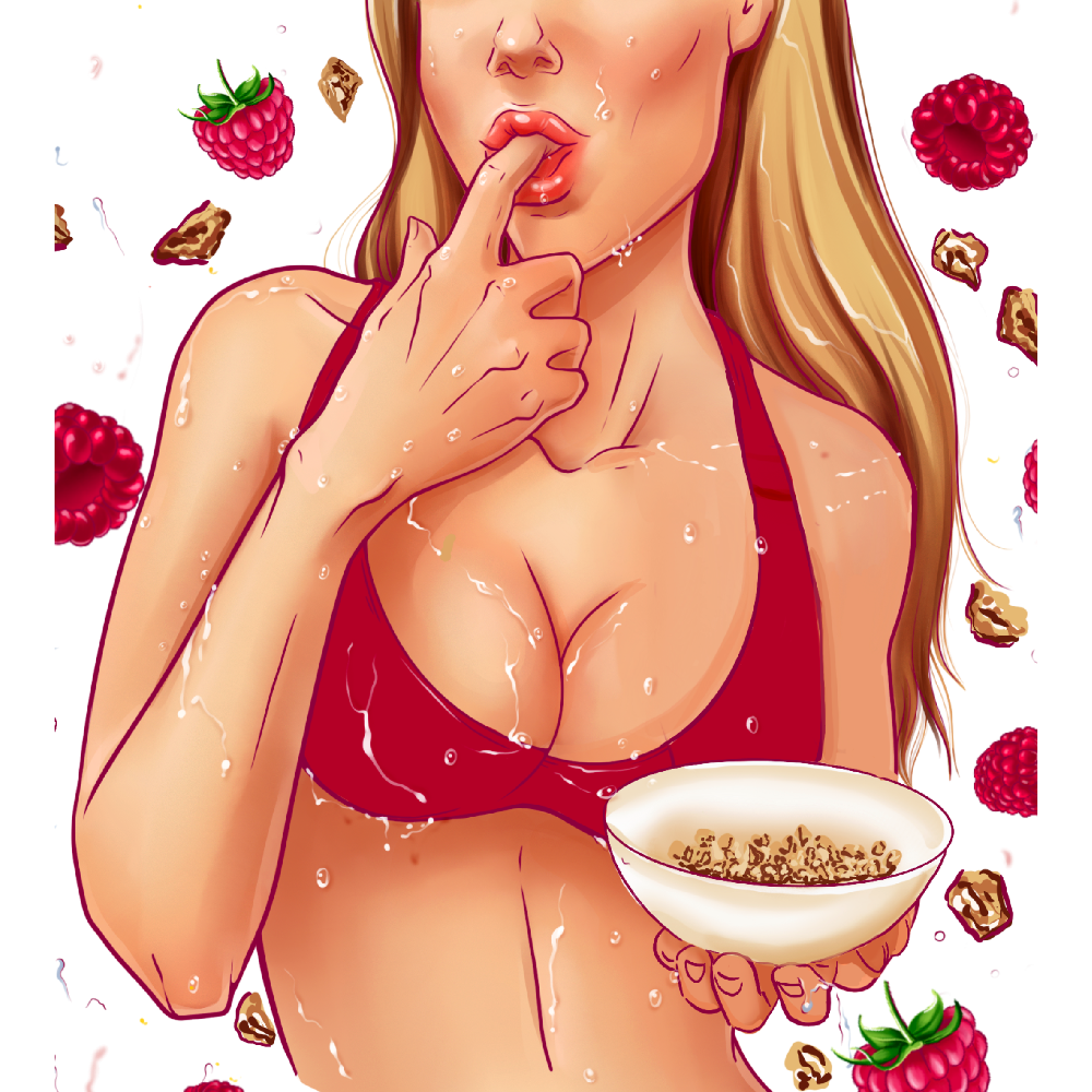 Кальянная смесь Daly Joys "Гранола с  малиной" 50г