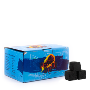 Уголь для кальяна кокосовый Punch 25мм (1 кг) 72 шт