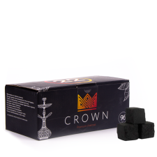 Уголь для кальяна кокосовый Crown 22мм (1 кг) 96 шт