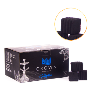 Уголь для кальяна кокосовый Crown Airflow 25мм (1 кг) 72 шт