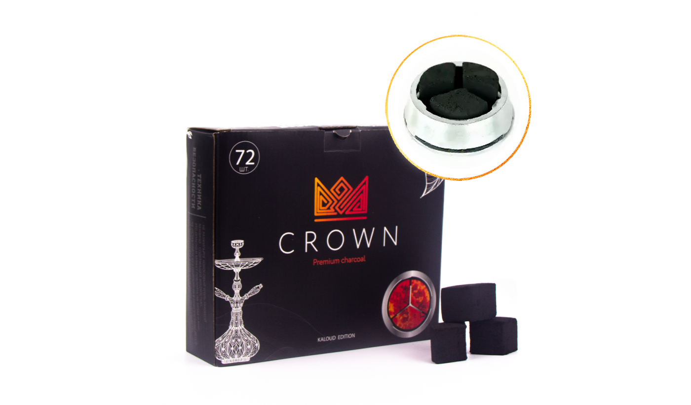 Shisha Kohle Kokosnuss Crown Kalour Mercy (1kg) 72 Stück