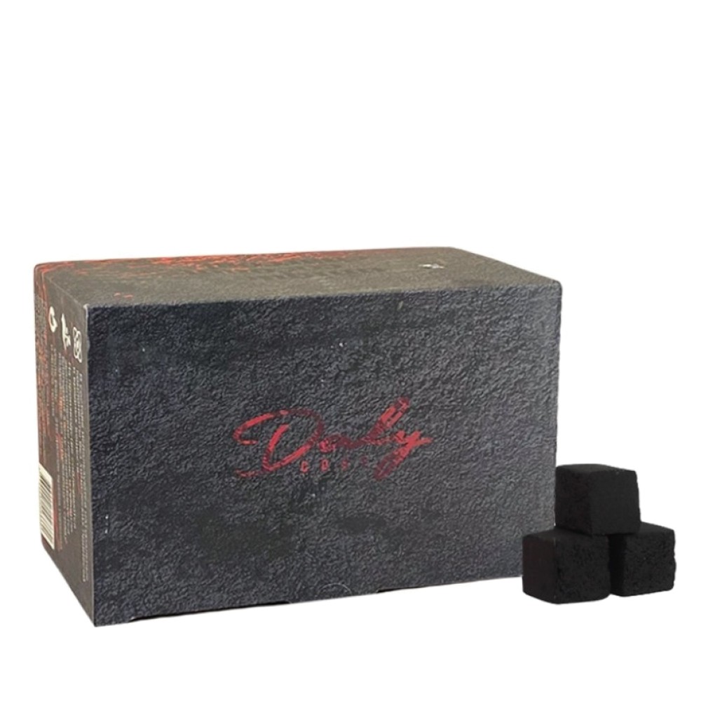 Уголь для кальяна кокосовый Daly 22мм (1 кг) 96 шт