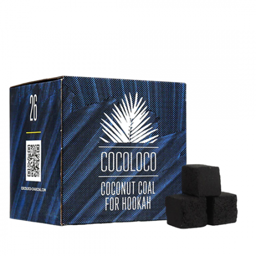 Coconut Cocoloco hookah charcoal 26mm (1 kg) 64 pcs