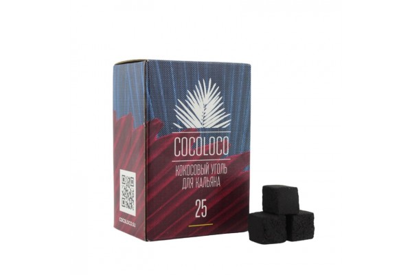 Holzkohle für Shisha Cocoloco 25mm (1kg) 72 Stück