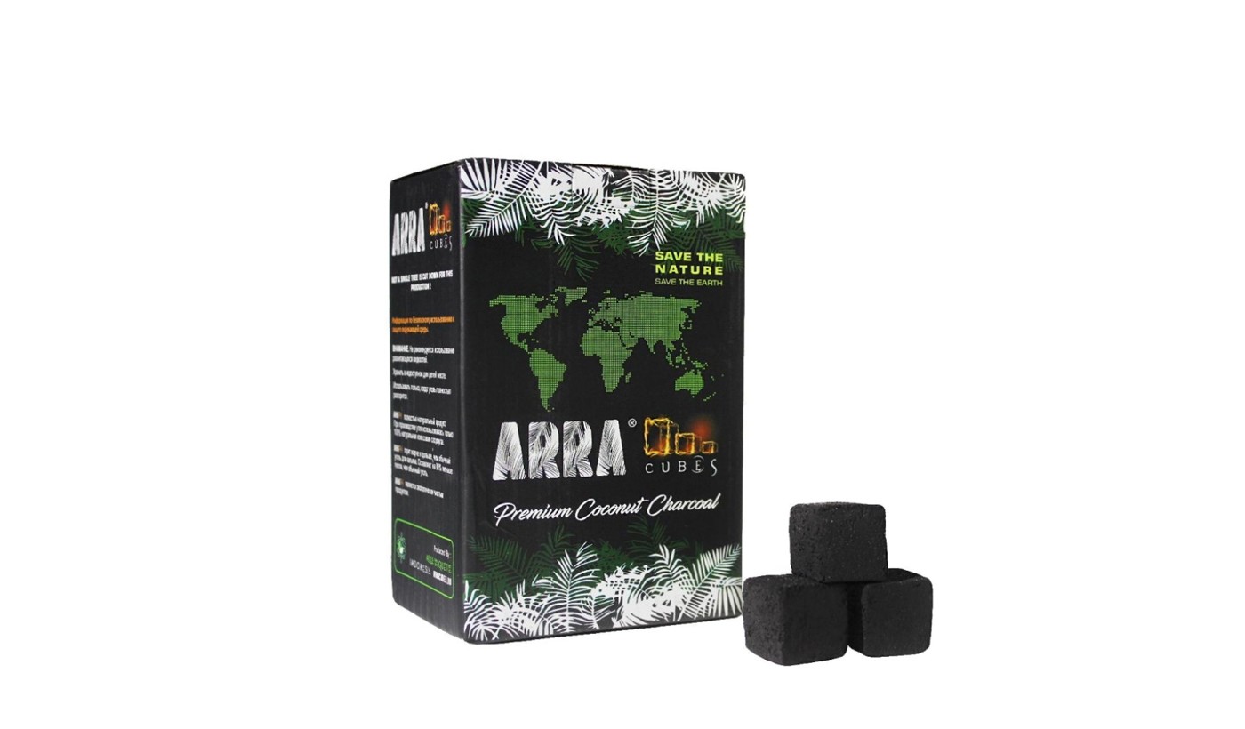 Charcoal for hookah coconut Arra 25mm (1kg) 72 pcs