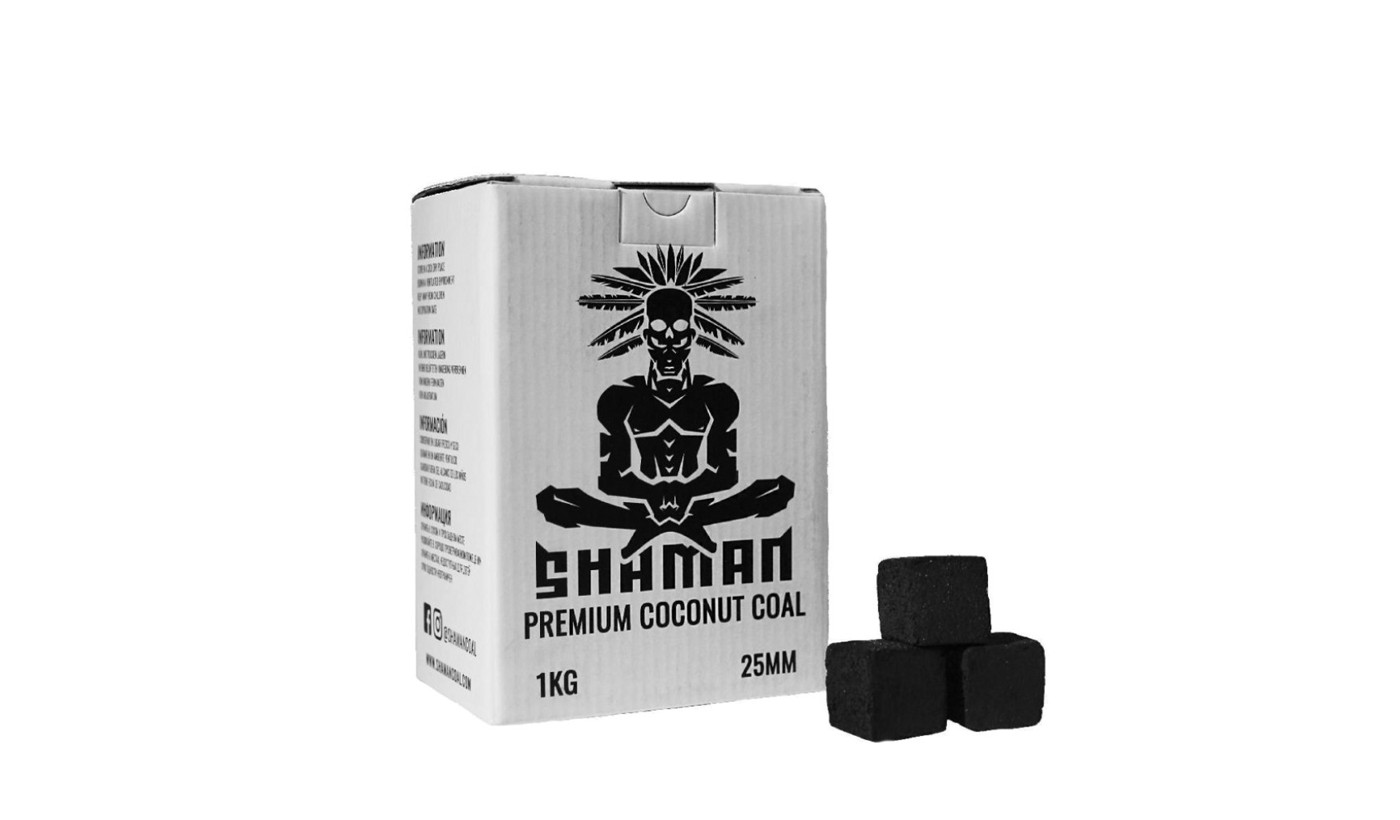 Charcoal for hookah coconut Shaman 25mm (1kg) 72 pcs