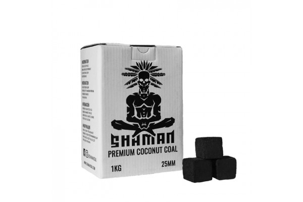 Charcoal for hookah coconut Shaman 25mm (1kg) 72 pcs