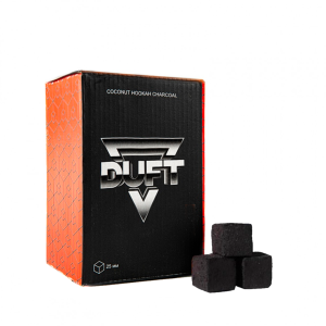 Уголь для кальяна кокосовый Duft 25мм (1 кг) 72 шт