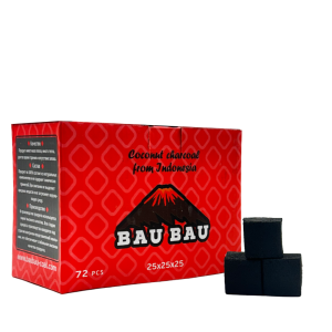 Уголь для кальяна кокосовый BAU BAU 25мм (1кг) 72 шт